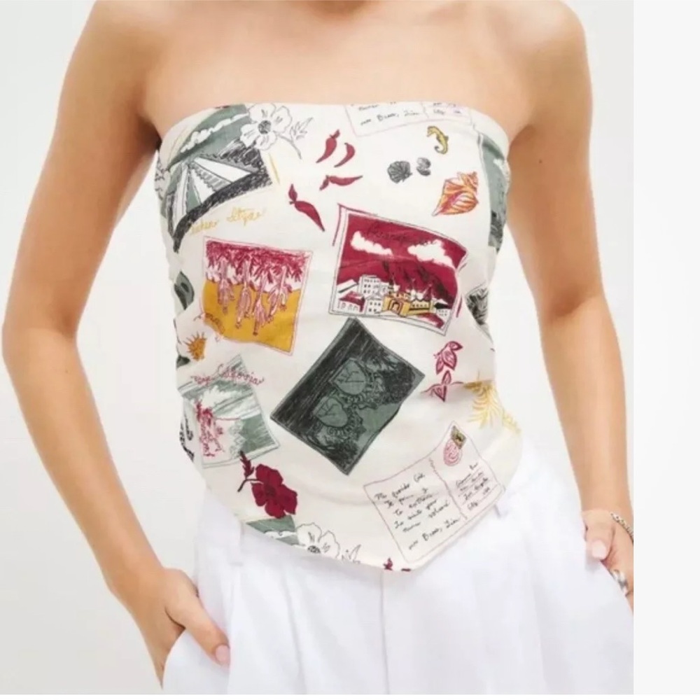 Reformation linen tube top